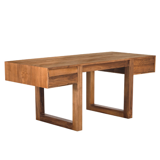 Noir - Newton Desk, Teak - EG-19T