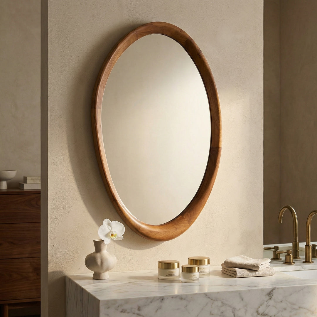 Noir - Chloe Mirror, Teak - EG-32T