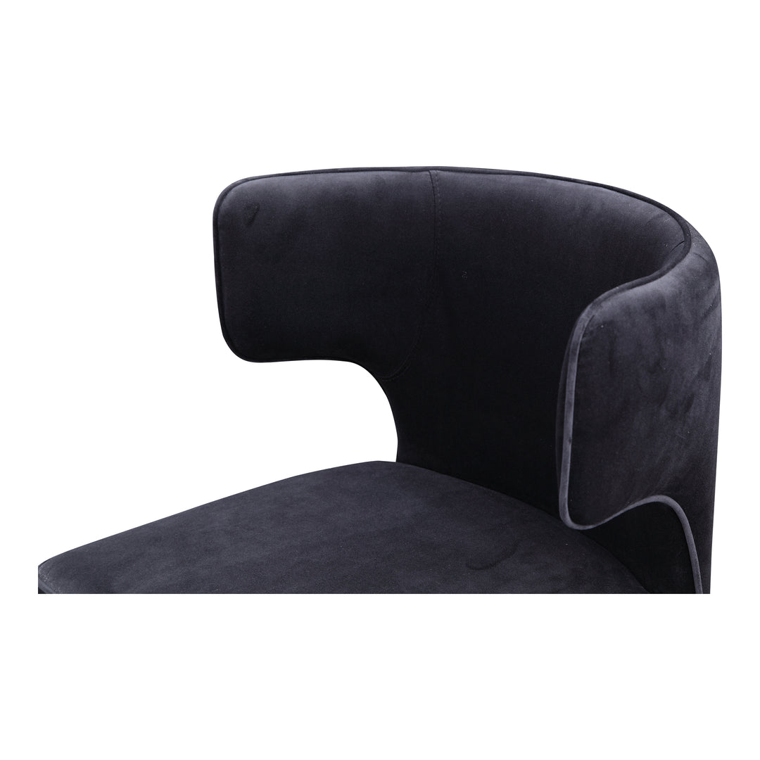Moe's Home Collection - Jennaya Dining Chair Black - Set of 2 - EH-1103-02 | American Home Furniture