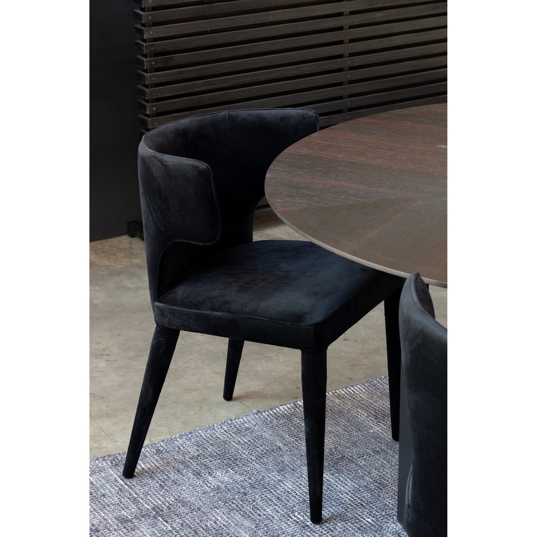 Moe's Home Collection - Jennaya Dining Chair Black - Set of 2 - EH-1103-02 | American Home Furniture
