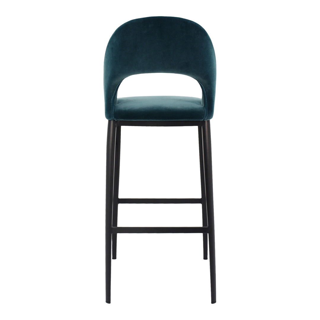 Moe's Home Collection - Roger Barstool Teal Velvet - EJ-1037-36 | American Home Furniture