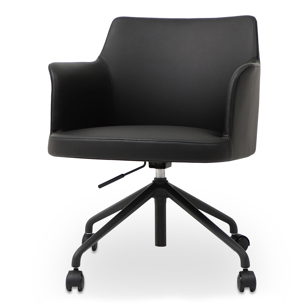 Moe's Home Collection - Morris Office Chair PVC Black - EJ-1047-02 | American Home Furniture