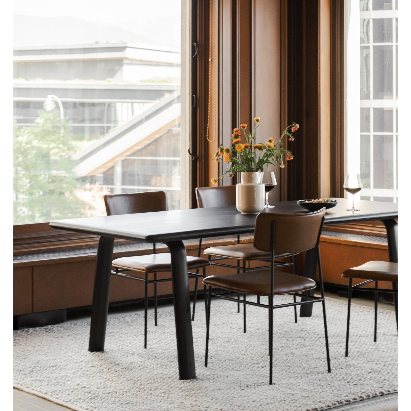 Moe's Home Collection - Sailor Dining Chair Brown - Set of 2 - EQ-1016-03 | American Home Furniture