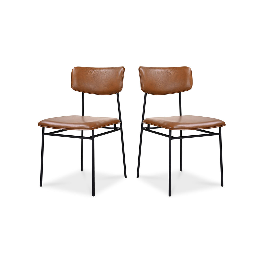 Moe's Home Collection - Sailor Dining Chair Brown - Set of 2 - EQ-1016-03 | American Home Furniture