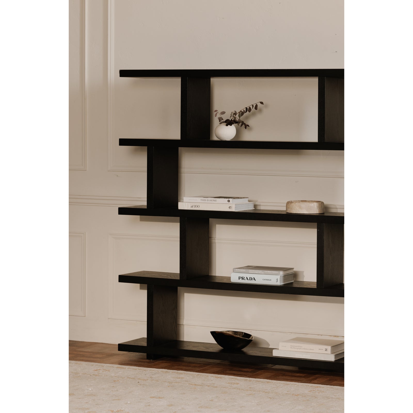 Moe's Home Collection - Miri Shelf Large Black - ER-1073-02 | American Home Furniture