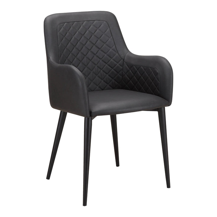 Cantata Dining Chair Mayon Black Vegan Leather - Set of 2