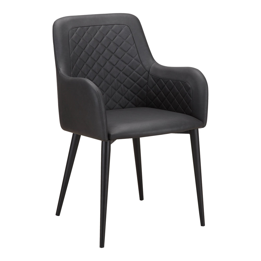 Cantata Dining Chair Mayon Black Vegan Leather - Set of 2