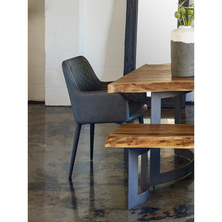 Moe's Home Collection - Cantata Dining Chair Mayon Black Vegan Leather - Set of 2 - ER-2040-02 | American Home Furniture