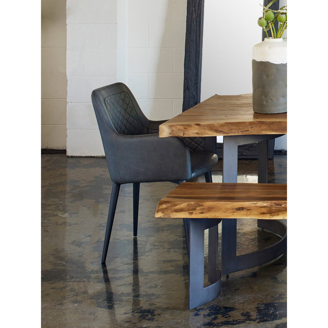 Cantata Dining Chair Mayon Black Vegan Leather - Set of 2