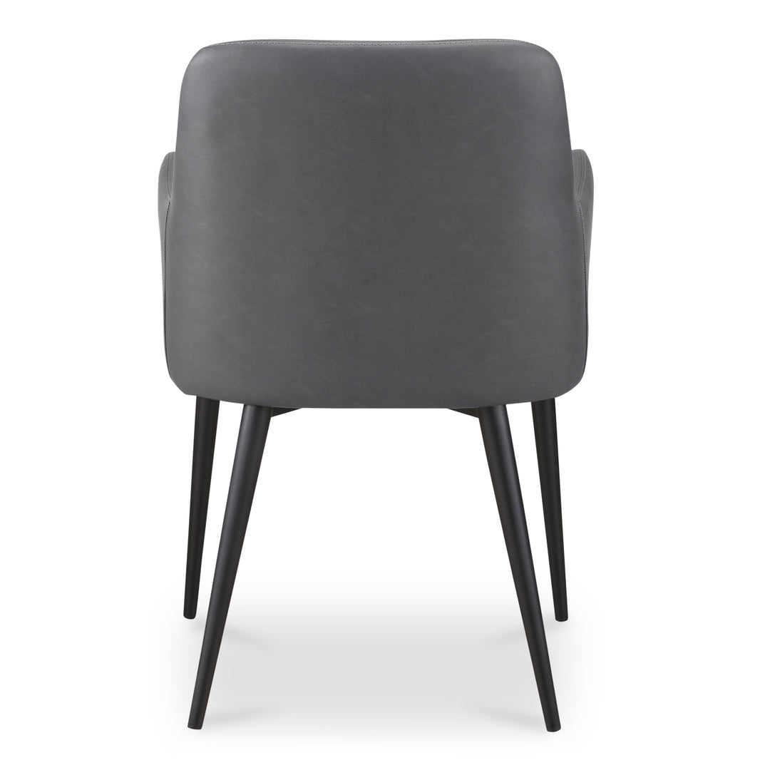 Moe's Home Collection - Cantata Dining Chair Mayon Black Vegan Leather - Set of 2 - ER-2040-02 | American Home Furniture