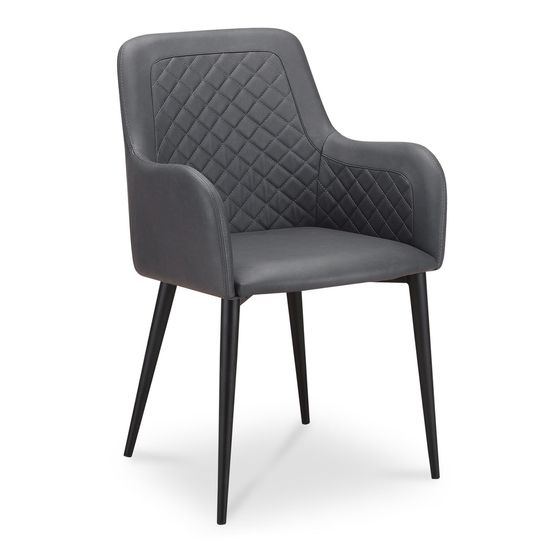 Moe's Home Collection - Cantata Dining Chair Mayon Black Vegan Leather - Set of 2 - ER-2040-02 | American Home Furniture