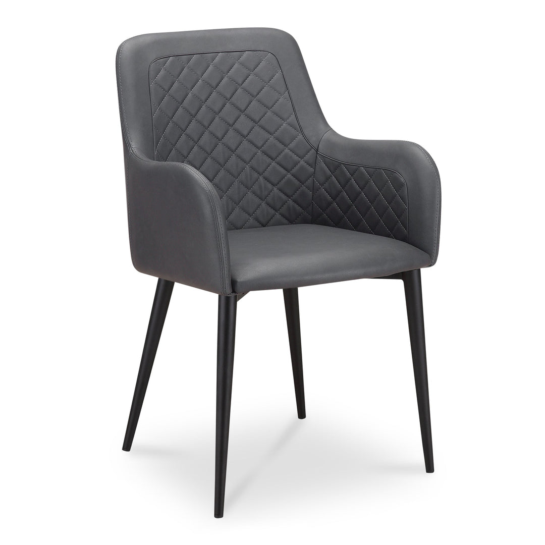 Cantata Dining Chair Mayon Black Vegan Leather - Set of 2