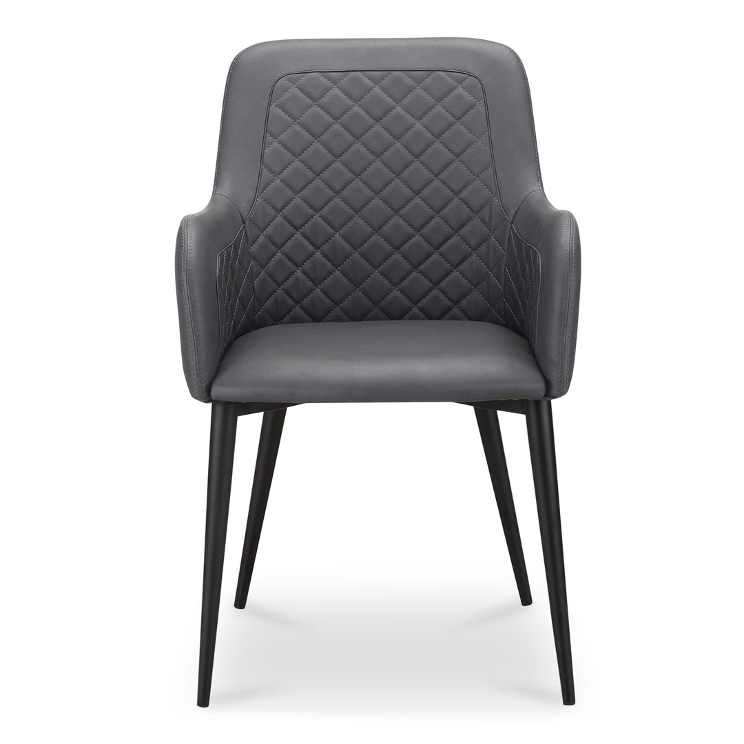 Moe's Home Collection - Cantata Dining Chair Mayon Black Vegan Leather - Set of 2 - ER-2040-02 | American Home Furniture