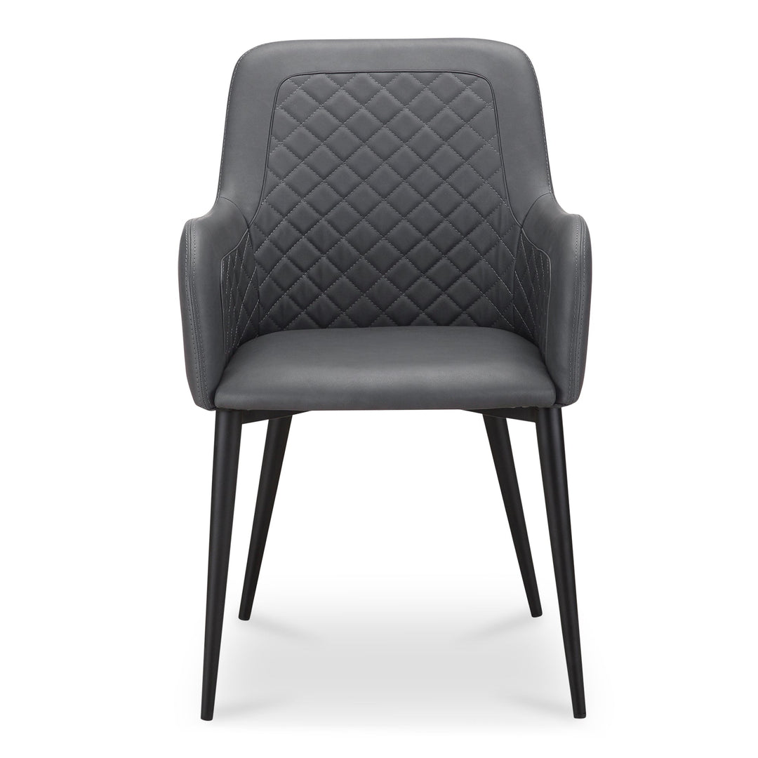 Cantata Dining Chair Mayon Black Vegan Leather - Set of 2