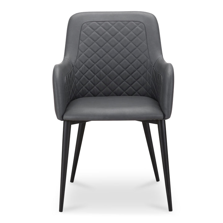 Cantata Dining Chair Mayon Black Vegan Leather - Set of 2
