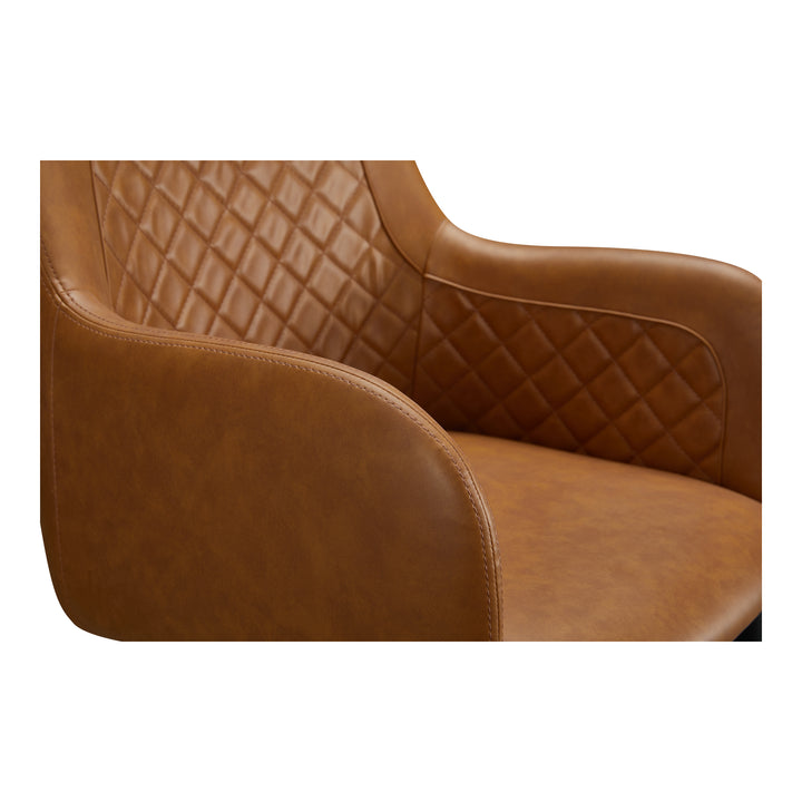 Moe's Home Collection - Cantata Dining Chair Tawny Vegan Leather - Set of 2 - ER-2040-40 | American Home Furniture