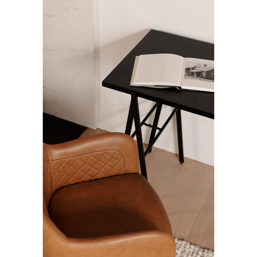 Moe's Home Collection - Cantata Dining Chair Tawny Vegan Leather - Set of 2 - ER-2040-40 | American Home Furniture