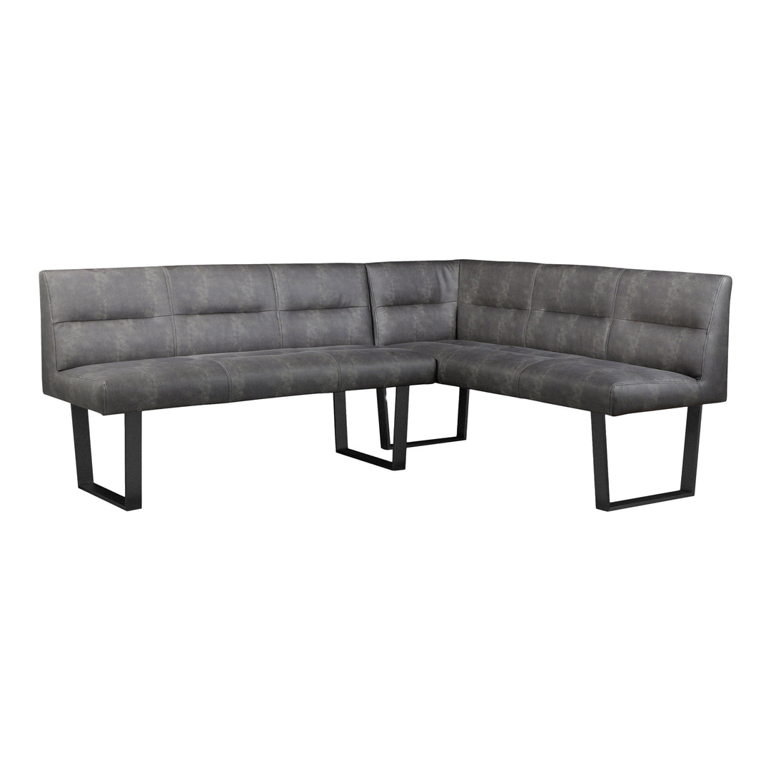 Moe's Home Collection - Hanlon Corner Bench Dark Grey - ER-2066-25-0 | American Home Furniture