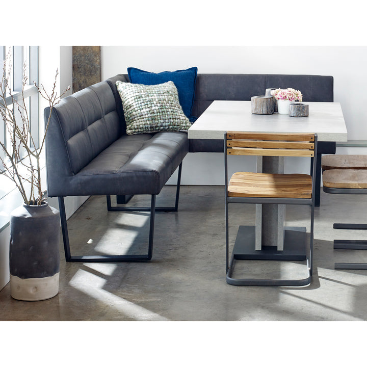 Moe's Home Collection - Hanlon Corner Bench Dark Grey - ER-2066-25-0 | American Home Furniture