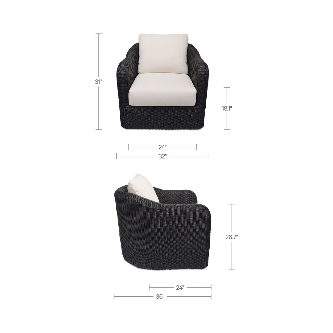 Bodhi Outdoor Swivel Accent Chair