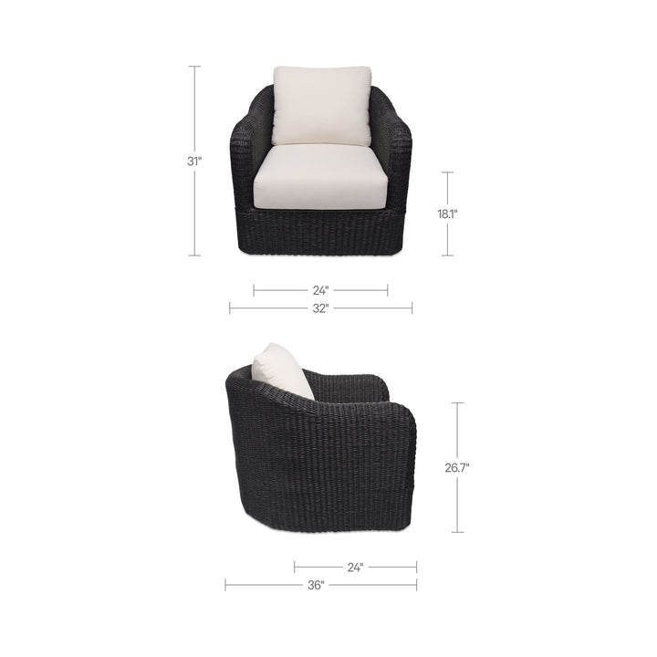 Bodhi Outdoor Swivel Accent Chair