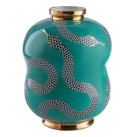 Jonathan Adler Eden Cinched Vase VASES, JARS, + BOTTLES