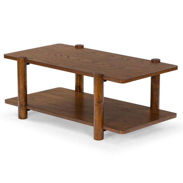 Edisyn 2 Shelf Wood Coffee Table