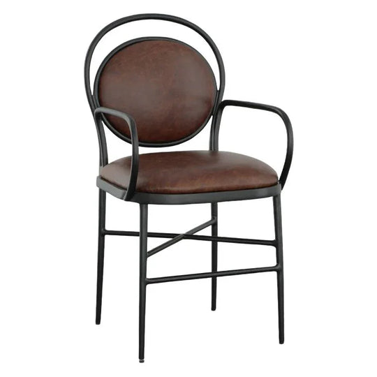 Fairfield Chair - BD Collection For Fairfield Warner Leather Dining Chair - F600-04-B | American Home Furniture