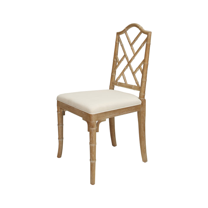 Bamboo Dining Chair In Cerused Oak  - FAIRFIELD CO