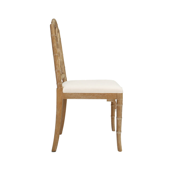 Bamboo Dining Chair In Cerused Oak  - FAIRFIELD CO