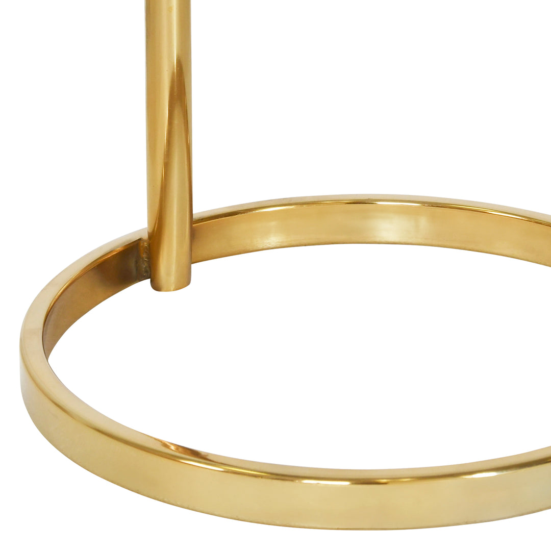 Round Cigar Table With Brass Pole Base And White Marble Top








 - FARREN