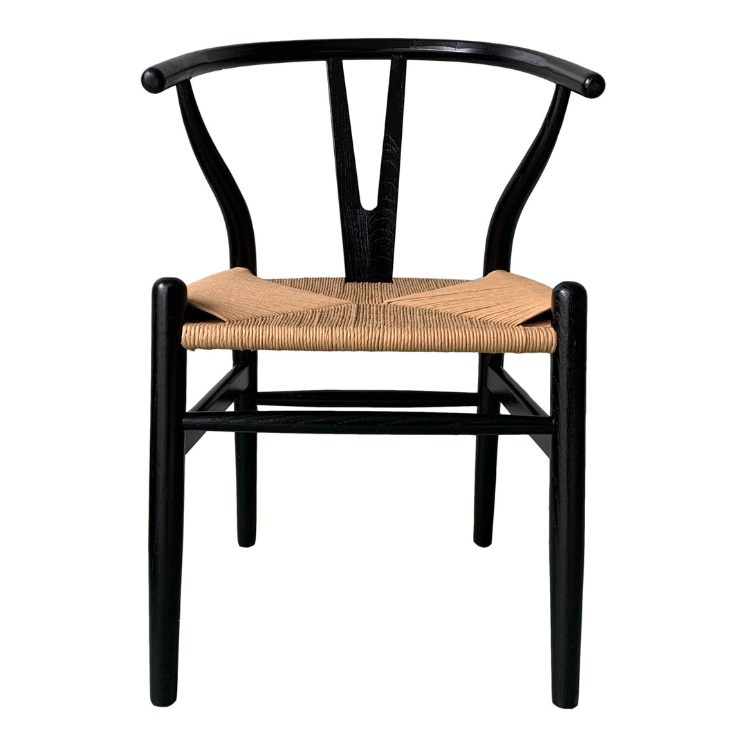 Moe's Home Collection - Ventana Dining Chair Black And Natural - Set of 2 - FG-1015-37 | American Home Furniture