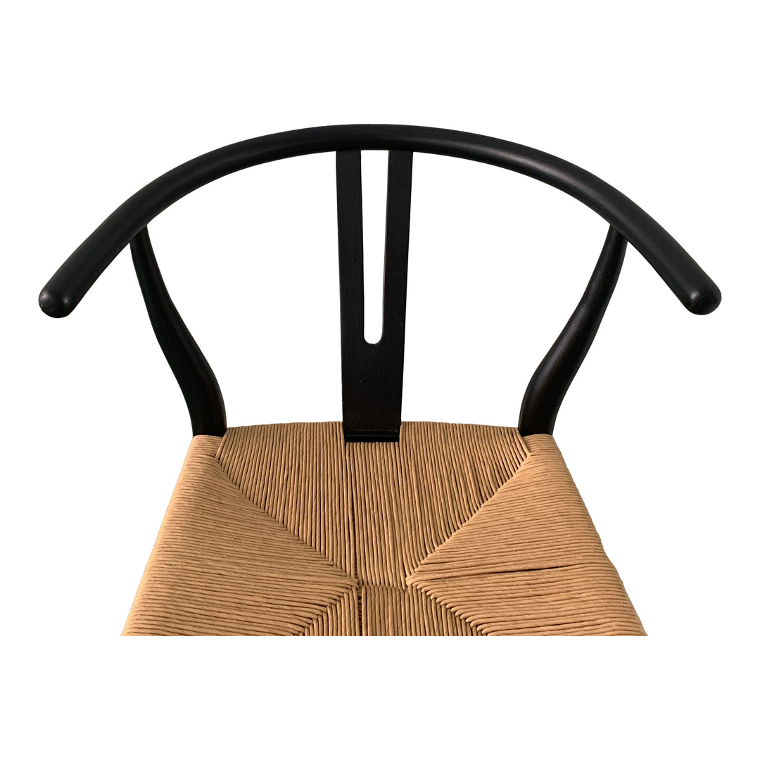 Moe's Home Collection - Ventana Dining Chair Black And Natural - Set of 2 - FG-1015-37 | American Home Furniture