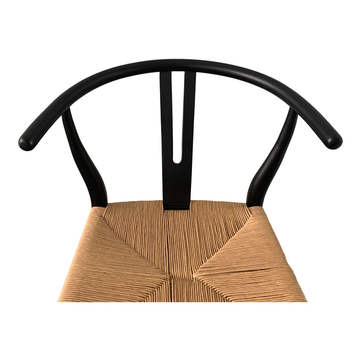 Moe's Home Collection - Ventana Dining Chair Black And Natural - Set of 2 - FG-1015-37 | American Home Furniture