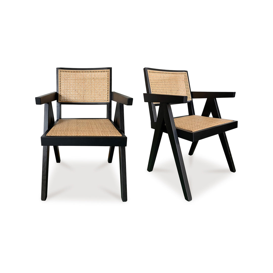 Moe's Home Collection - Takashi Chair Black - Set of 2 - FG-1022-02 | American Home Furniture
