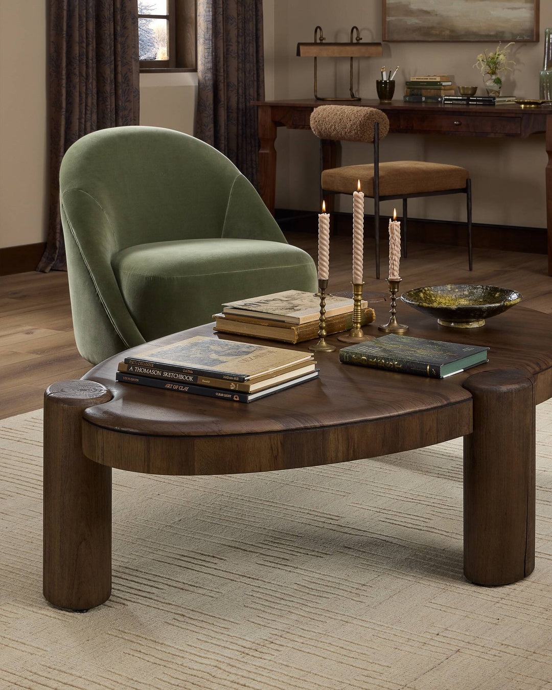 Four Hands - Kamira Oval Coffee Table - FHMPRJ-033 | American Home Furniture