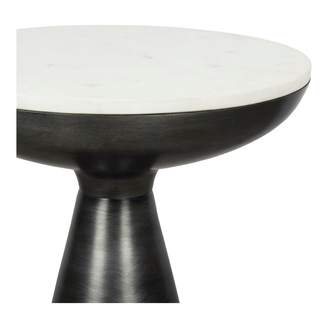 Moe's Home Collection - Font Side Table White Marble - FI-1032-18 | American Home Furniture