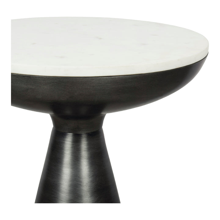 Moe's Home Collection - Font Side Table White Marble - FI-1032-18 | American Home Furniture