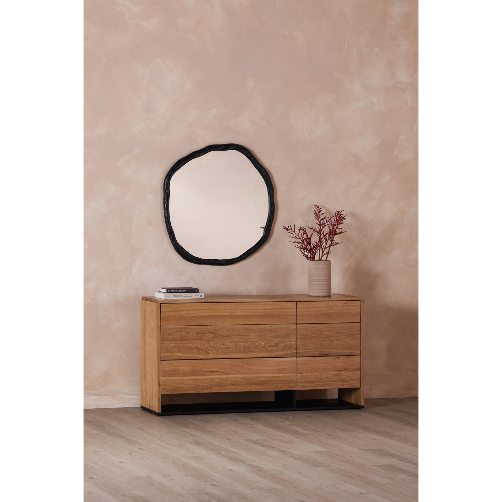 Moe's Home Collection - Foundry Mirror Large Black - FI-1098-02 | American Home Furniture