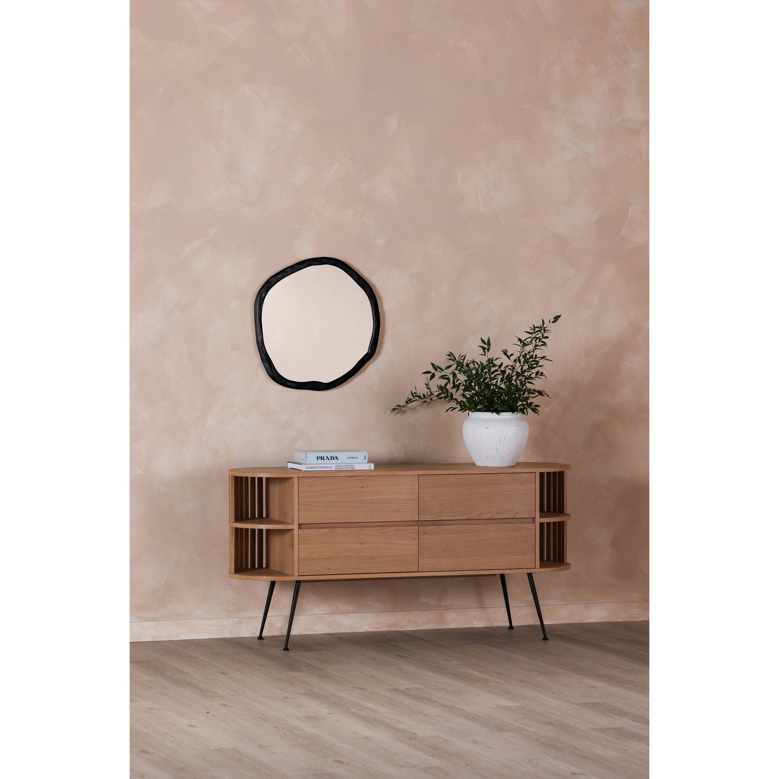 Moe's Home Collection - Foundry Mirror Small Black - FI-1099-02 | American Home Furniture