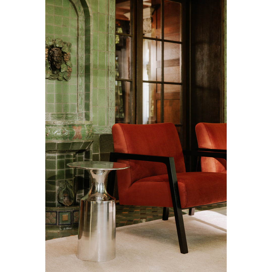 Moe's Home Collection - Rassa Polished Silver Accent Table - FI-1105-30 | American Home Furniture