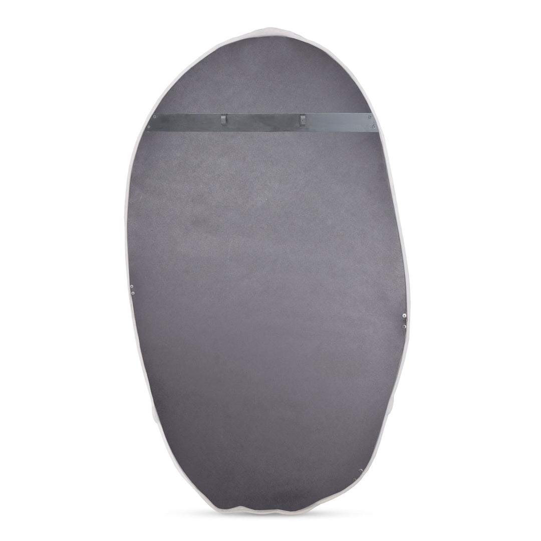 Foundry Mirror Oval White