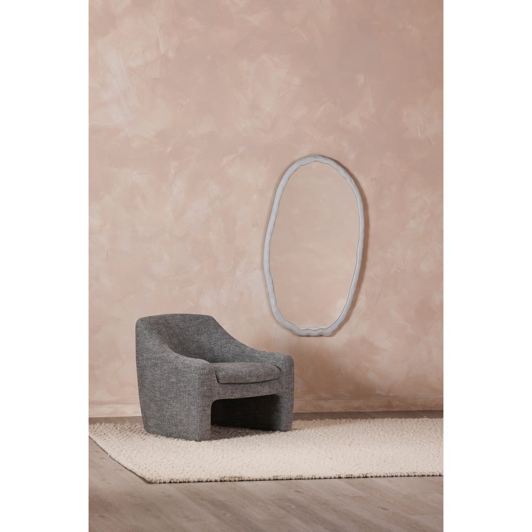 Moe's Home Collection - Foundry Mirror Oval White - FI-1113-18 | American Home Furniture