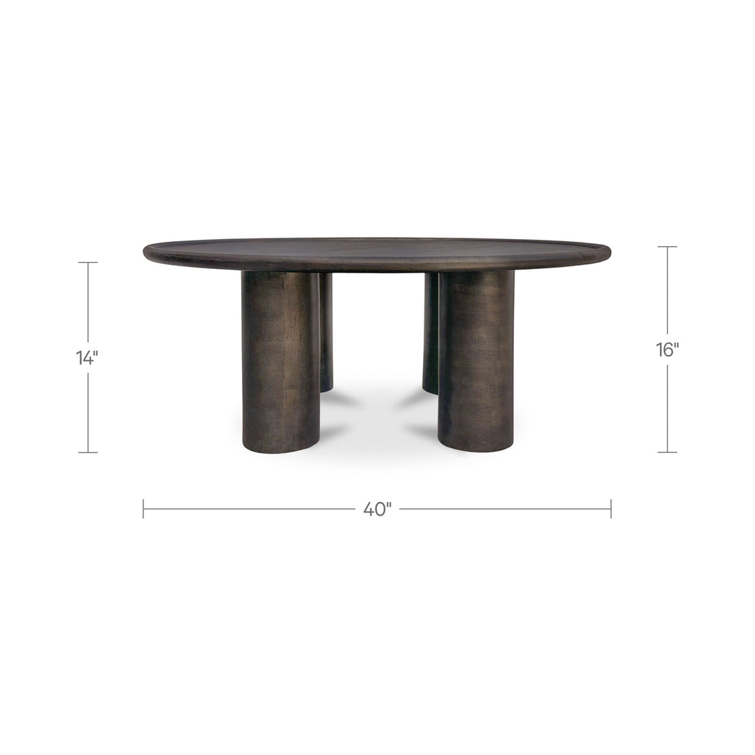 Deacon Outdoor Coffee Table Deep Bronze