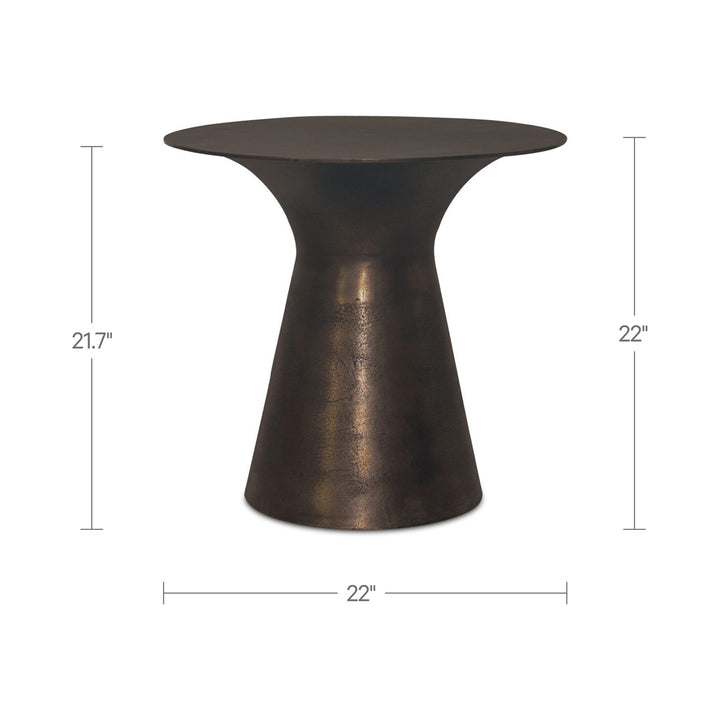 Bardo Outdoor Side Table Deep Bronze
