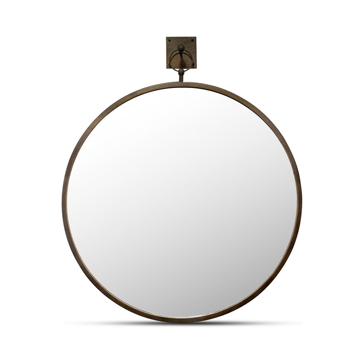 Cameo Mirror Aged Brass