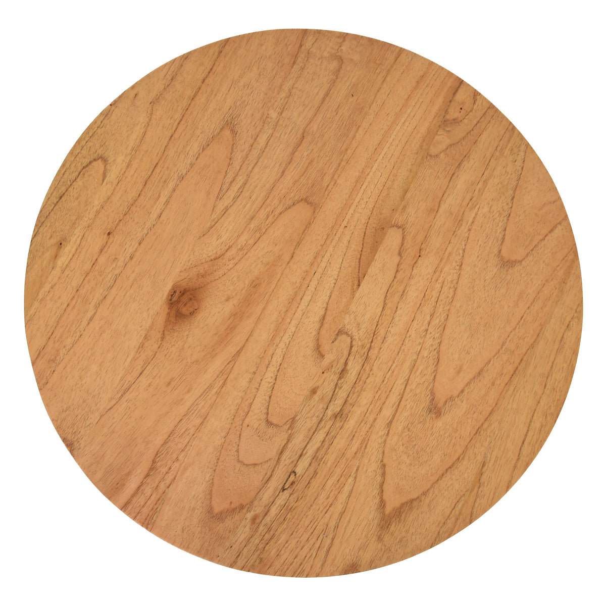 Round Occasional Table With Water Hyacinth Weave And Mindi Wood Top - FIJI