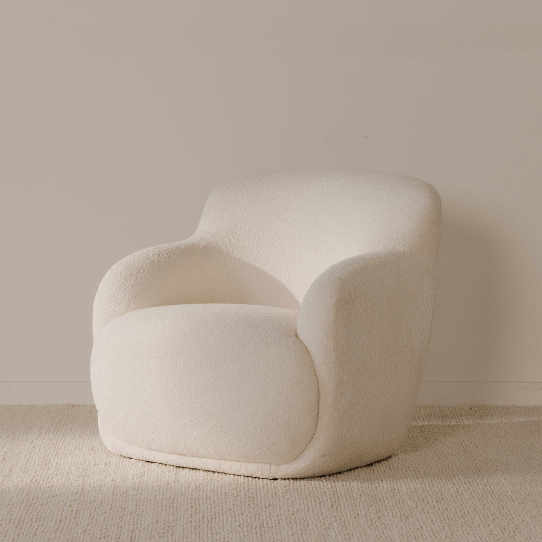 Moe's Home Collection - Stevie Lounge Chair Cream - FO-1001-05 | American Home Furniture