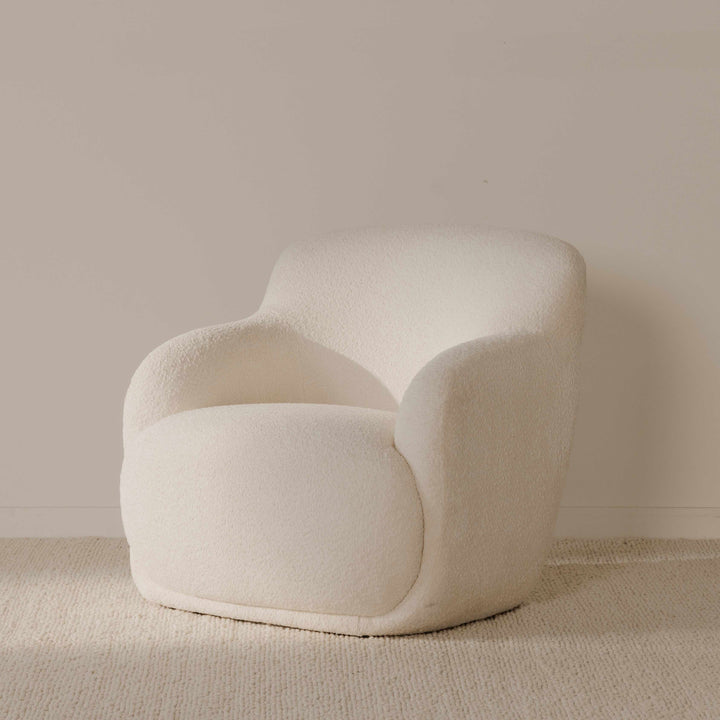 Moe's Home Collection - Stevie Lounge Chair Cream - FO-1001-05 | American Home Furniture