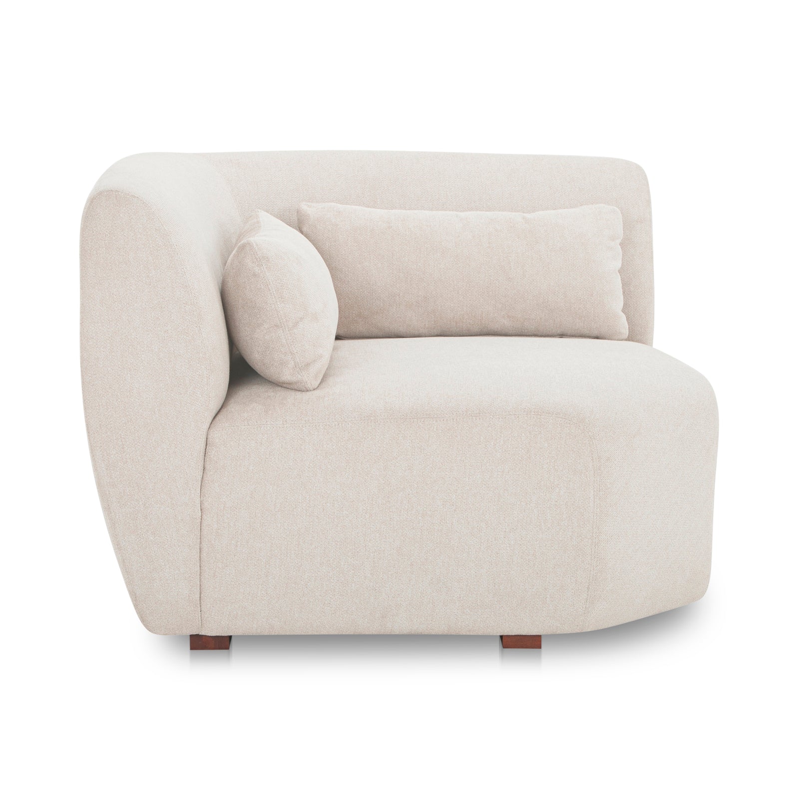 Moe's Home Collection - Amelia Corner Chair Warm White - FO-1013-18 | American Home Furniture